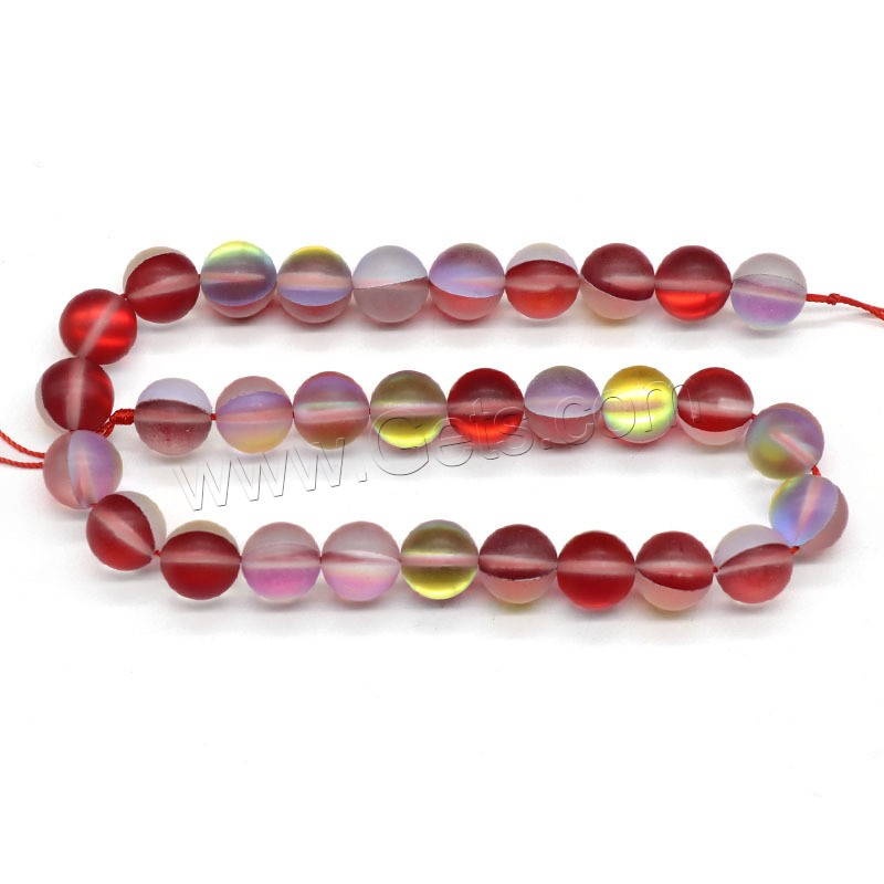 Natural Moonstone Beads, Round, DIY & different size for choice, red, Length:Approx 15 Inch, Sold By Strand