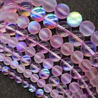 Mondstein Perlen, rund, DIY & verschiedene Größen vorhanden, hellviolett, Länge:ca. 15 ZollInch, verkauft von Strang