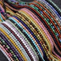 Mixed Gemstone Beads, Round, DIY 3mm Approx 15 Inch, Approx 