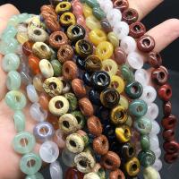 Mixed Gemstone Beads, Donut, polished, DIY Approx 4mm, Approx 