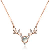 純銀製の宝石類のネックレス, 925スターリングシルバー, ファッションジュエリー & ライン石のある, 無色, 24.5mmx17.5mm, 売り手 パソコン