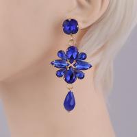 Crystal Jewelry Earring, Zinc Alloy, with Crystal, for woman 
