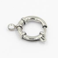 Fermoir anneau en acier inoxydable, bijoux de mode & normes différentes pour le choix, Vendu par PC