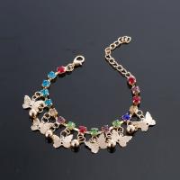 Zinc Alloy Crystal Bracelets, with Imitated Crystal, fashion jewelry & for woman 