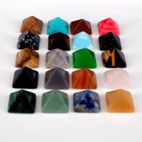 Драгоценный камень украшения, Природный камень, пирамида, полированный, DIY, Много цветов для выбора, 14mm, 7PC/сумка, продается сумка