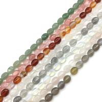 Mixed Gemstone Beads, Oval, polished, DIY Approx 