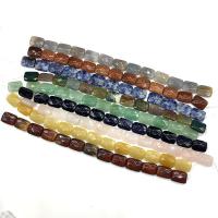 Mixed Gemstone Beads, Rectangle, polished, DIY & faceted Approx 