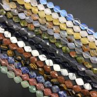 Mixed Gemstone Beads, Rhombus, polished, DIY & faceted Approx 