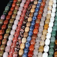 Mixed Gemstone Beads, Oval, polished, DIY Approx 