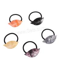 Ponytail Holder, Acetate, with Rubber Band, Leaf, elastic & for woman 