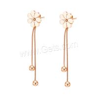 Stainless Steel Drop Earring, fashion jewelry & for woman 