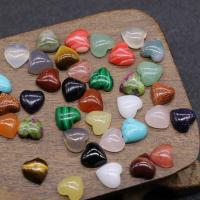 Кабошоны из драгоценных камней, Полудрагоценный камень, Сердце, полированный, DIY & различные материалы для выбора, Много цветов для выбора, 10mm, продается PC