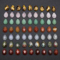 Кабошоны из драгоценных камней, Полудрагоценный камень, Каплевидная форма, полированный, DIY & различные материалы для выбора & граненый, Много цветов для выбора продается PC