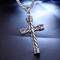 Мужчины ожерелье, титан, Kресты, Мужский, серебряный продается PC