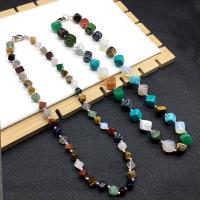 Gemstone Necklaces, Natural Stone, polished, Unisex Approx 19.7 Inch 