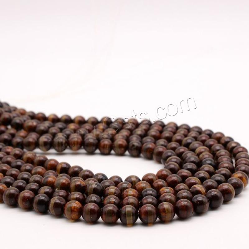 Natural Tibetan Agate Dzi Beads, Round, DIY & different size for choice, Crystal Brown, Length:Approx 14.5 Inch, Sold By Strand