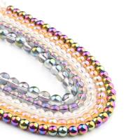 Perles de verre mixte, Des billes de verre, Rond, plus de couleurs à choisir, 6mm Vendu par brin