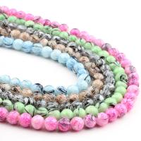Imitation de perles de verre en pierres précieuses , Des billes de verre, Rond, plus de couleurs à choisir, 8mm Vendu par brin