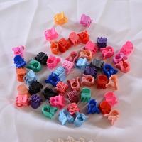 Hair Claw Clips, Plastic, for children mixed colors, 10mm 