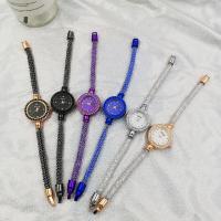 Fashion Watch Bracelet, Zinc Alloy, plated, fashion jewelry & for woman & with rhinestone nickel, lead & cadmium free 