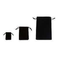 ベルベットのギフト袋, 綿ビロード, 異なるサイズの選択, ブラック, 売り手 パソコン