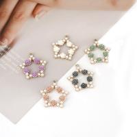 Zinc Alloy Jewelry Pendants, with Resin & Plastic Pearl, for woman 