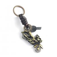 Leather Key Chains, Faux Leather, with Zinc Alloy, Motorcycle, plated, fashion jewelry nickel, lead & cadmium free 