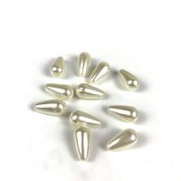 Perles en plastique ABS, larme, DIY & normes différentes pour le choix & perle d'imitation, blanc, Vendu par sac