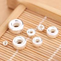 Sterling Silver Beads, 925 Sterling Silver, Donut, gold color plated, DIY 