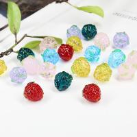 Planta de perlas de cristal de Murano, Fresa, Bricolaje, más colores para la opción, 15x13mm, agujero:aproximado 1mm, Vendido por UD