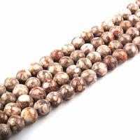 Einzelne Edelstein Perlen, Maifan Stein, rund, poliert, DIY & verschiedene Größen vorhanden, Länge:ca. 15.7 ZollInch, verkauft von Strang