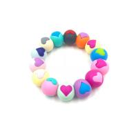 Silicone Jewelry Beads, FDA Silicone, Round, DIY & for children 15mm 