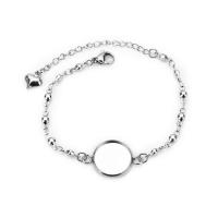 Stainless Steel Bracelet & Bangle Setting & for woman, 215mm 