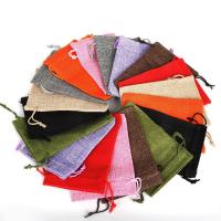 Linen Jewelry Pouches Bags, Cotton Fabric 