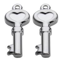 Edelstahl Schlüssel Verschluss, DIY, 19x8mm, 10PCs/Tasche, verkauft von Tasche