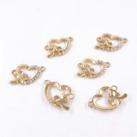 Rhinestone Zinc Alloy Connector, KC gold color plated, DIY & for woman & with rhinestone 
