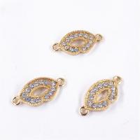 Rhinestone Zinc Alloy Connector, Lip, KC gold color plated, DIY & for woman & with rhinestone 