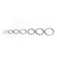 Sägeschnitt Edelstahl Closed Sprung-Ring, Kreisring, DIY & verschiedene Größen vorhanden, originale Farbe, 200PCs/Tasche, verkauft von Tasche