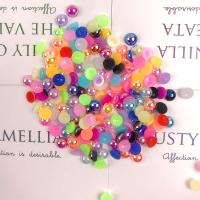 ABS Kunststoff Cabochon, Dom, AB Farben plattiert, DIY & verschiedene Größen vorhanden & Nachahmung Perle, keine, verkauft von Tasche