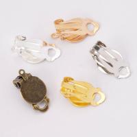 Eisen Ohrbrisure auf Ohrringe Zubehör, plattiert, DIY, keine, 10mm, 50PCs/Tasche, verkauft von Tasche