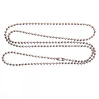 Stainless Steel Chain Necklace & ball chain, original color Approx 19.7 Inch 