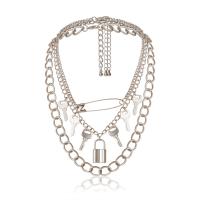 Zinc Alloy Necklace, Iron, with Zinc Alloy, fashion jewelry & for woman, 470mm 
