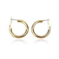 Zinc Alloy Leverback Earring, Donut, plated, fashion jewelry & for woman & hollow 