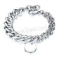 Men Bracelet, Stainless Steel, polished, fashion jewelry & for man 