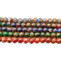 Cloisonne Stone Beads, Round, polished, DIY 