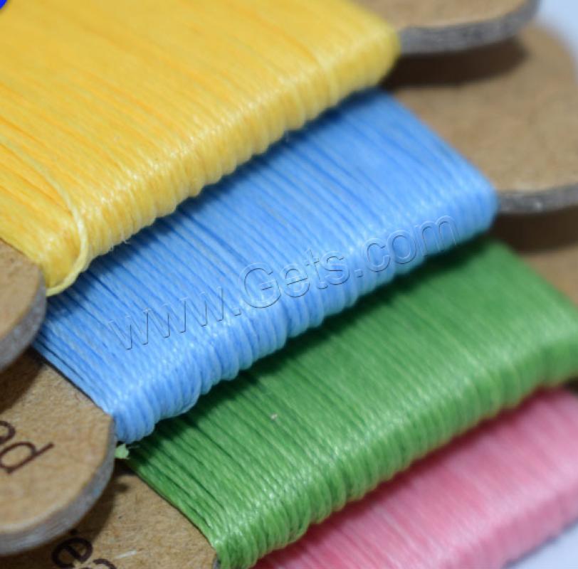 Polyester Cord, waxed cord, with Polyester, DIY & different size for choice, more colors for choice, Approx 20m/PC, Sold By PC