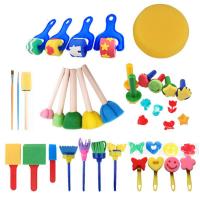 Painting Drawing & Art Supplies, Plastic, with Sponge, for children, mixed colors 