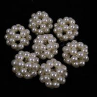 Mode Kunststoff-Perlen, Kunststoff Perlen, handgemacht, DIY & verschiedene Größen vorhanden, weiß, verkauft von PC