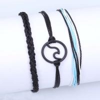 Friendship Bracelets, Zinc Alloy, with Wax Cord, fashion jewelry 