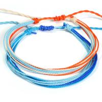 corde de cire bracelet de cheville, bijoux de mode, plus de couleurs à choisir, Vendu par PC